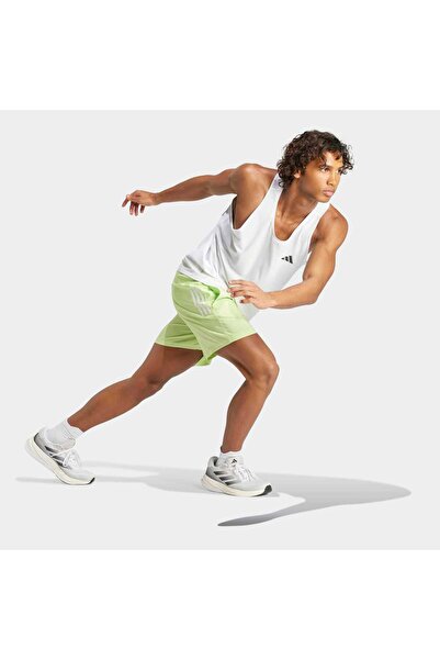 adidas Own The Run Erkek Yeşil Koşu Şortu (IZ4396)