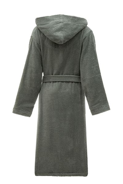 Ecocotton Ecosoft New γυναικείο μπουρνούζι 100% οργανικό βαμβάκι Dobby Green