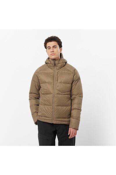 Salomon Lc2361000 Outline Down Hooded 800 Dolum Kaz Tüyü Erkek Mont Kahverengi