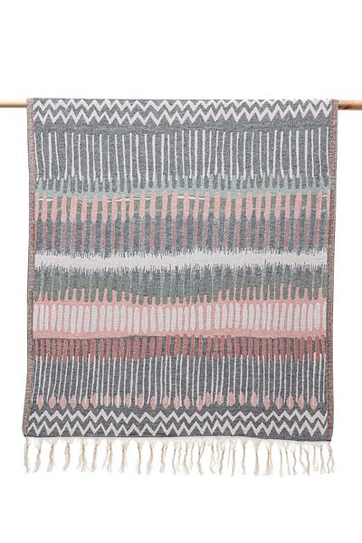 Ecocotton Mayra Peshtemal 100% οργανικό βαμβάκι ζακάρ γκρι 90x180 εκ.