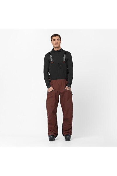 Salomon ABSOLUTE BIB Erkek Kayak Pantolonu RUM RAISIN LC2336700