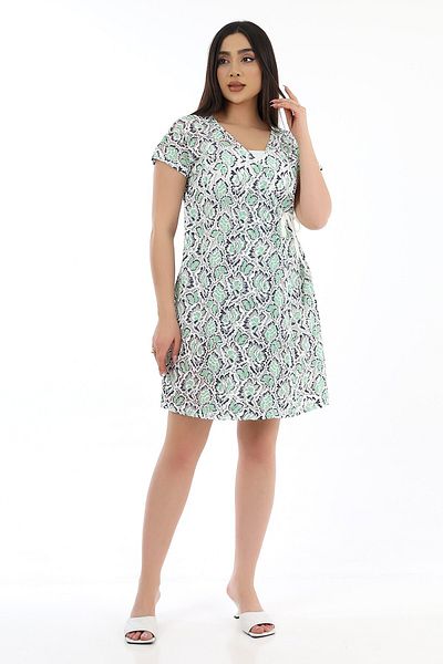 SCHIK Women's Side Tie Beach Dress Pereo Green