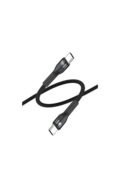 Power N كابل من النوع C إلى النوع C - 60 وات - 1 متر - أسود - PNCTC1B