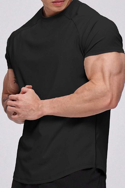 GHASSY CO. Tricou din bumbac pieptănat, cu croială ovală, din bumbac, pentru bărbați, Ghassy Co