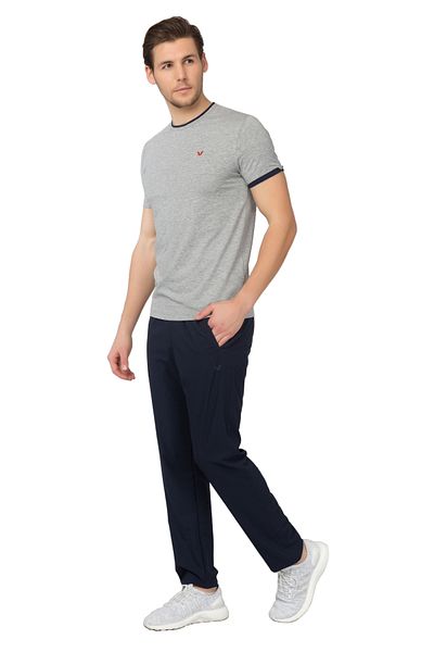 bilcee Ανδρικό Navy Blue Pocket Άνετο λεπτό αθλητικό και καθημερινό αθλητικό παντελόνι 1721