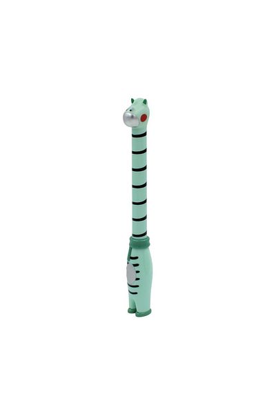 BM GİFT DESİGN Funny Green Zebra Pen Animal Collection
