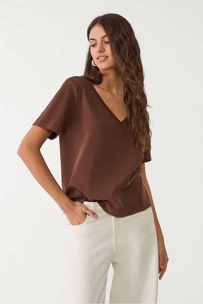 Stradivarius Basic heavy weight regular fit T-shirt