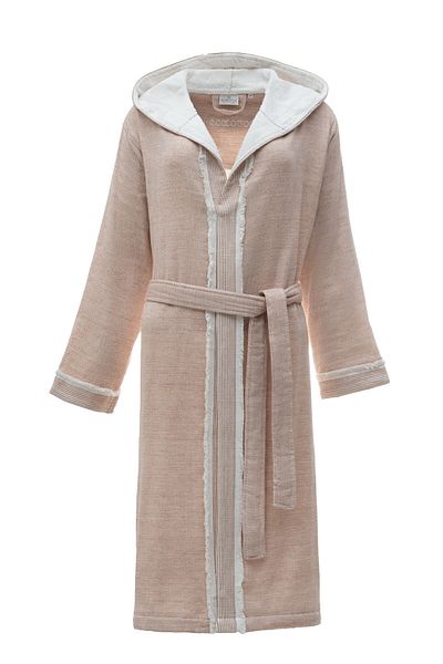 Ecocotton Halat de baie Hasna pentru femei 100% bumbac organic in Melange Terra