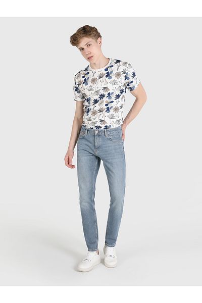 Colin's 041 Pantaloni de jeans albaștri pentru bărbați, slim fit, cu talie joasă