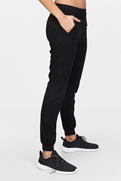 bilcee Γυναικείο μαύρο λεπτό καλοκαιρινό παντελόνι 9170