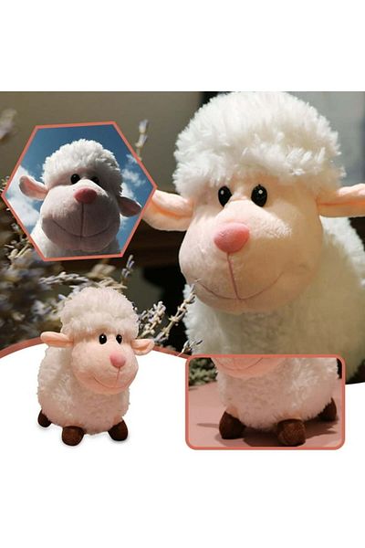 Yelajoy Kids Sheep Plush toy, soft and huggable,PP cotton,25cm,Fine details,Suitable for Kids 3+ years