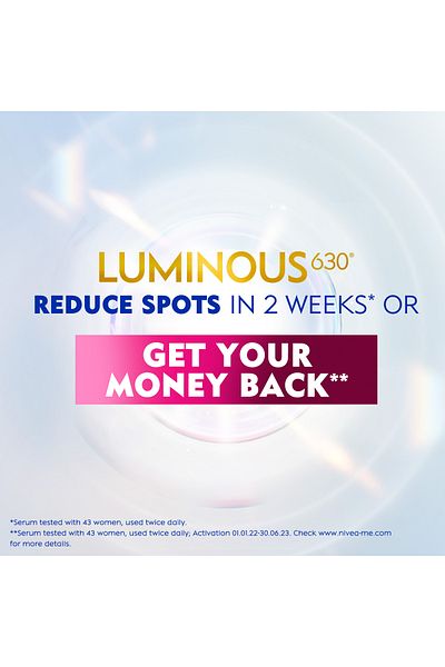 NIVEA NIVEA LUMINOUS630 EVEN GLOW Face Day Fluid SPF 50, Spot Darkening Protection, 40ml, Pack of 2