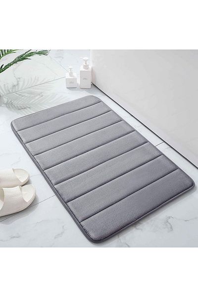 COOYA Bath Mat 2 Pack, 50x80cm Memory Foam Bathroom Mat Non Slip, Soft and Comfortable Home Mat