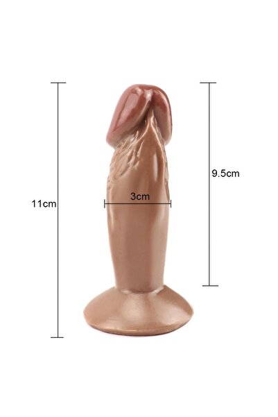 Joytoy Melez Küçük Penis Ten Dokulu Anal Plug Vajinal Dildo