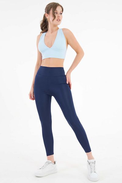 Saade Navy Blue Recovery Effect High Waist Daily and Sports Leggings