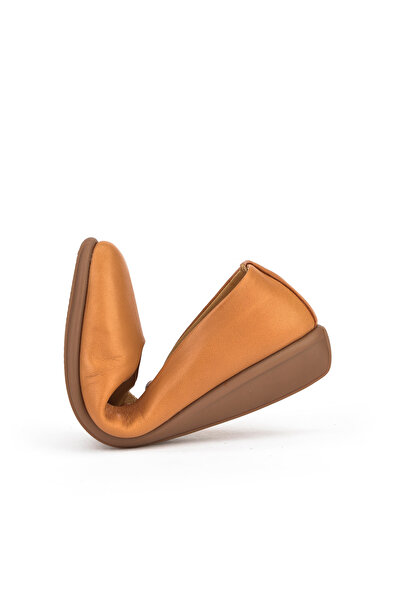 Ziya Γυναικείες μπαλαρίνες Comfort από γνήσιο δέρμα - 1511050Z2220 Tan