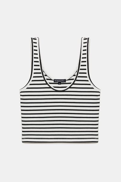 No Matter What Striped Crop Top