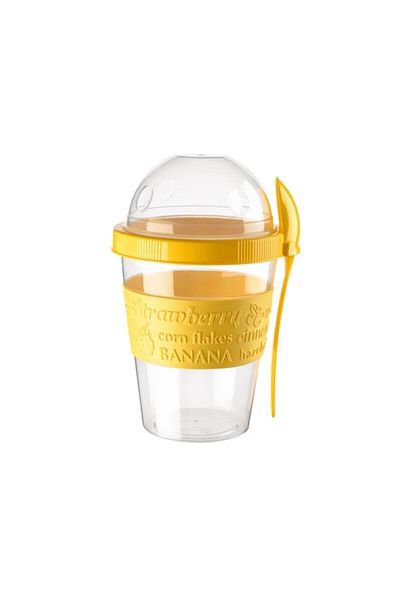 Roza's Home Titiz Take'n Go Practical Portable Snack and Yogurt Container with Spoon Ap-9199