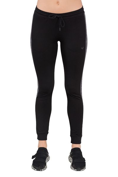 bilcee Pantaloni de trening din bumbac negri pentru femei - Ew-2708