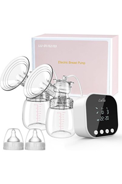 Lulia Store Electric Double Breast Pump, 4 Modes, 9 Stages, Bpa Free, Ultra Q...