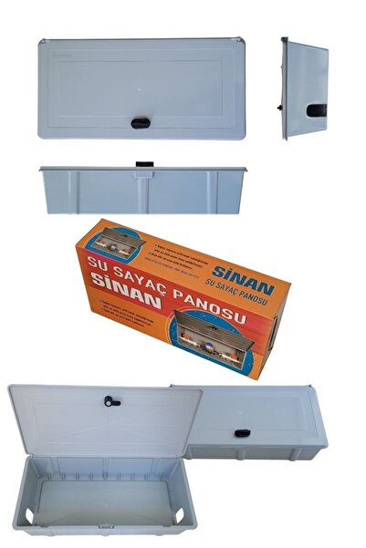 SİNAN PANO Tekli Plastik Su Sayacı Panosu - Dayanıklı ve Estetik Su Saati Kutusu