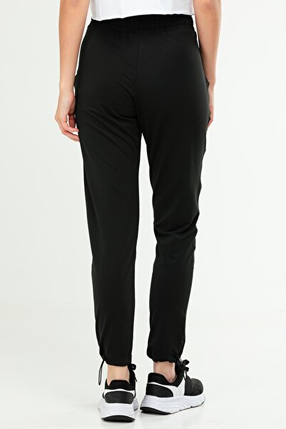 speedlife Black Regular Rubber Leg Women's Sweatpants Sd1002