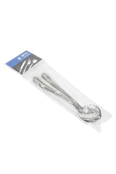 Generic 6-piece stainless steel spoon set