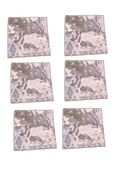 smart home Anti-Slip Door Mat Set Consisting Of 6 Pieces, Anti-Slip Bathroom Mat, 56*56 Cm
