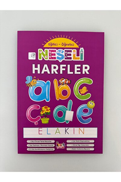 Bıcırık Çocuk Cheerful Letters Educational Tutorial Activity Book (1 Piece)