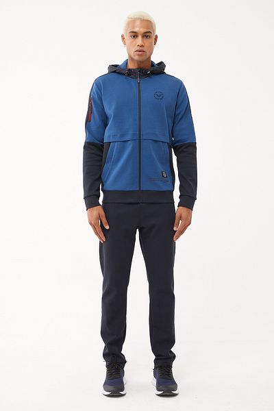 bilcee Men's Indian Hooded Lycra Cotton Tracksuit 1525