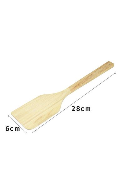 Generic Flat wooden spoon for stirring food, high temperature resistant