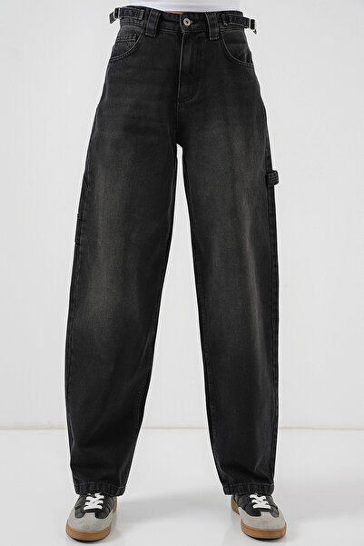 Bigdart Kadın Yüksek Bel Kot Pantolon 6701 - Siyah