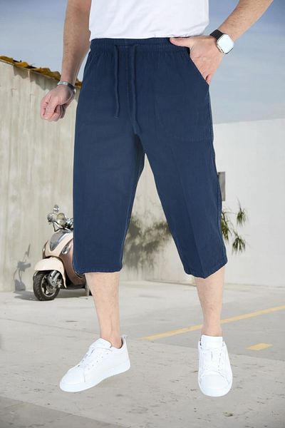 Malerind Capri Plus Size - 100% Cotton Unisex Maleri, Άνετη ελαστική μέση