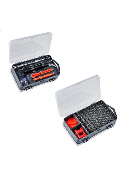 omilife 115 in 1 Hassas Tornavida Seti Çok Fonksiyonlu Manyetik Telefon Bilgisayar Onarım Tamir Seti