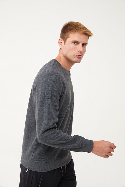 bilcee Ανδρικό φούτερ Anthracite Crew Neck με μαλακή υφή 1664