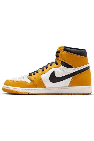 Nike Pantofi sport pentru barbati Air Jordan 1 Retro High OG, piele naturala, cu sistem de amortizare Air