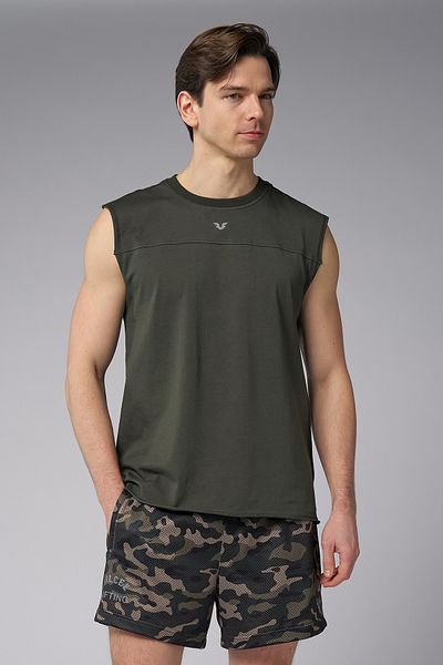 bilcee Men's Khaki Training Cotton Undershirt 3921