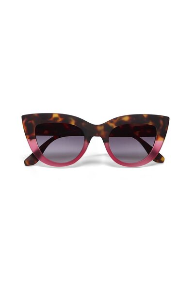 Okkia Claudia Big Cat Sunglasses Pink Havana