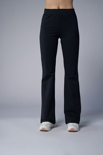 bilcee Pantaloni de sport negri cu talie înaltă pentru femei Peak 7028