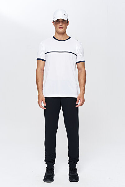 bilcee Ανδρικό παντελόνι με ραβδώσεις τσέπης σκούρο μπλε Navy 8986