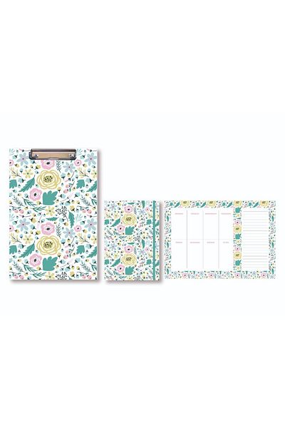 Adalinhome Atakids Lizy Secretarial File, Notebook and Weekly Planner Set of 3