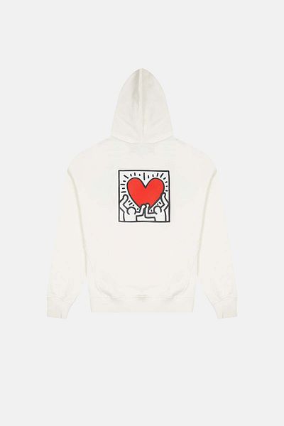 Keith Haring Hanorac Heart People - Culoare Ecru