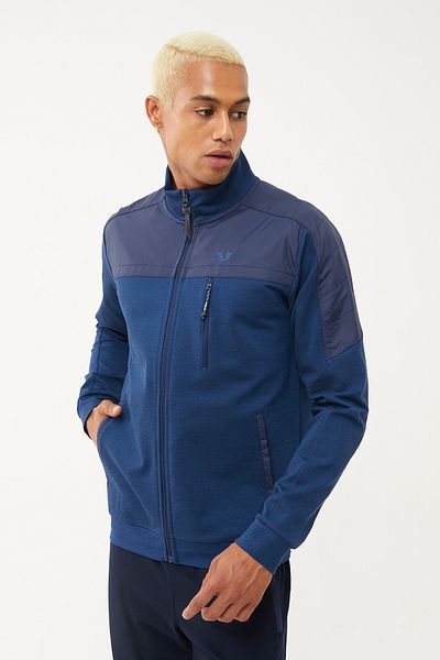 bilcee Men's Indian Pocket Detailed Woven Detailed Tracksuit Top 2012