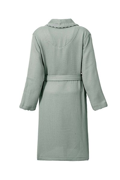 Ecocotton Γυναικείο μπουρνούζι Alessa Pique 100% Organic Cotton Jacquard Green