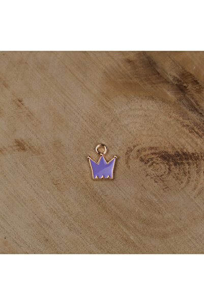 Prestij Boncuk Ljubičasta kruna sa žutim metalnim prstenom, nakit i dodatni o...