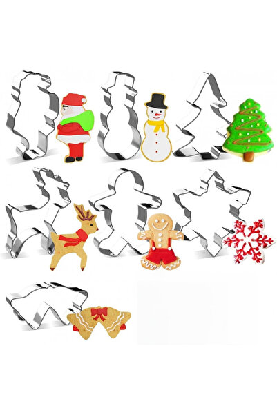 Joyoldelf Комплект форми за торта Joyoldelf, 7 части, неръждаема стомана, сре...