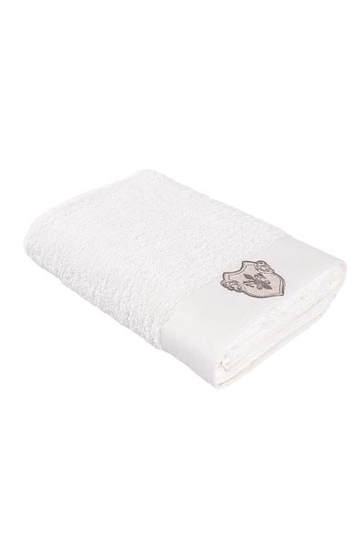 Ecocotton Πετσέτα μπάνιου Ayliz 100% οργανικό βαμβάκι κεντημένη κρέμα 80x150 εκ.