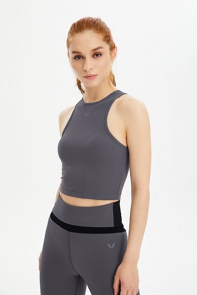 bilcee Gray Women's Fitness Training Short Undershirt - 0603