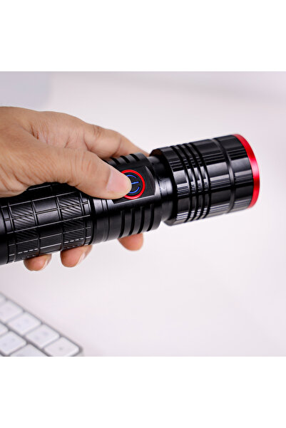 KRYPTON Zoomable Led Flashlight - 40w, 100,000h Led Life, 20h Runtime, Sos Function, Aluminum Housing