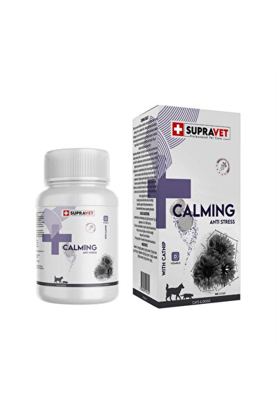 Supravet Kedi ve Köpekler için Sakinleştirici Calming Tablet + VİTAMİN D ( 75 Tablet )